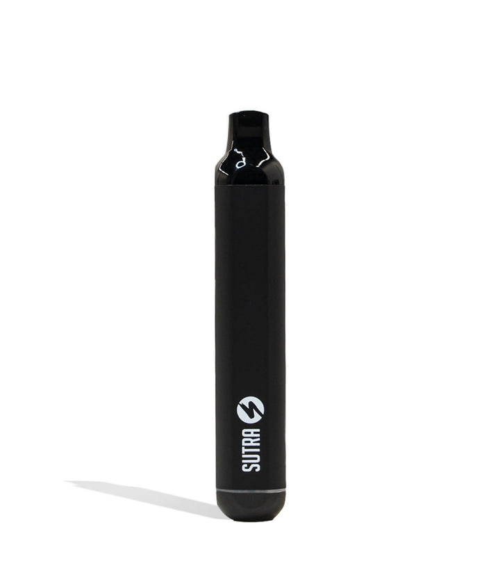 Black Sutra Vape SILO Auto Draw Cartridge Vaporizer Front View on White Background