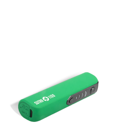 Green bottom view Sutra Vape STIK 1100 Cartridge Vaporizer on white background