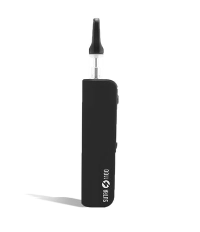Black front view Sutra Vape STIK 1100 Cartridge Vaporizer on white background