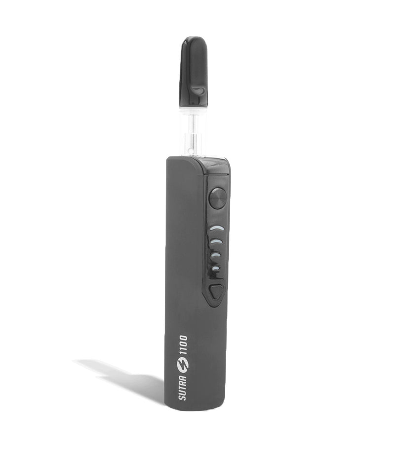 Charcoal side view Sutra Vape STIK 1100 Cartridge Vaporizer on white background