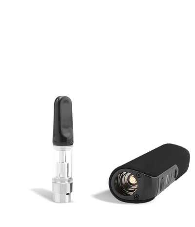 Black top view Sutra Vape STIK 1100 Cartridge Vaporizer on white background