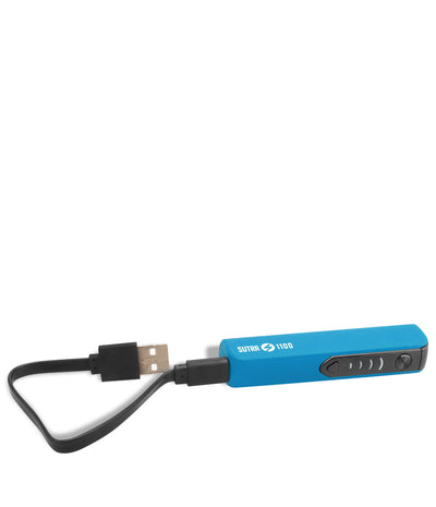 Blue w/charger Sutra Vape STIK 1100 Cartridge Vaporizer on white background