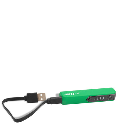 Green w/charger Sutra Vape STIK 1100 Cartridge Vaporizer on white background