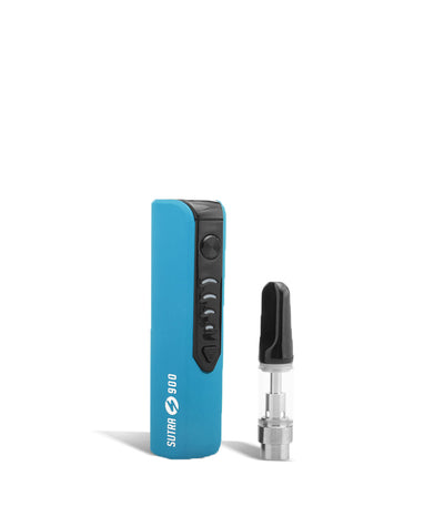 Blue Sutra Vape STIK 900 Cartridge Vaporizer Side View with Empty Cartridge on White Background