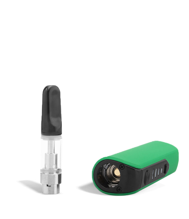 Green Sutra Vape STIK 900 Cartridge Vaporizer Top View with Empty Cartridge