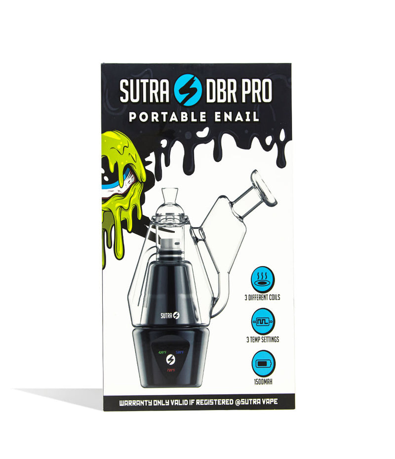 Black Sutra Vape DBR Pro Portable Concentrate Vaporizer Packaging on white background