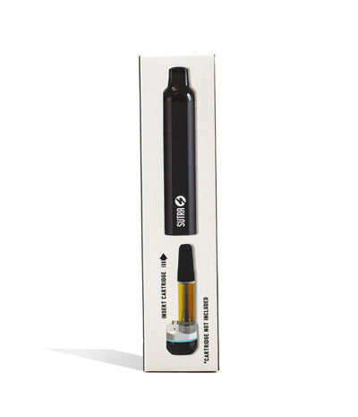 Black Sutra Vape SILO Auto Draw Cartridge Vaporizer Packaging Front View on White Background
