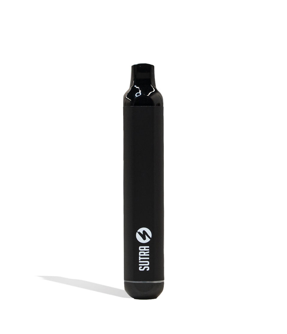 Black Sutra Vape SILO Auto Draw 510 Thread Battery Front View on White Background