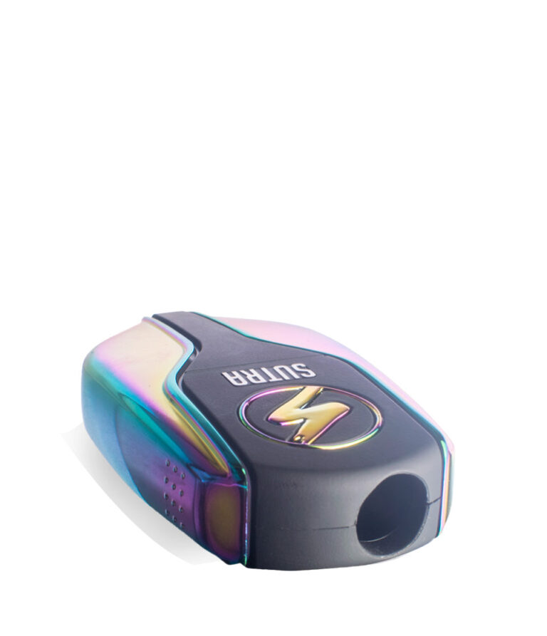 Full Color top view Sutra Vape Squeeze 510 Thread Battery on white background