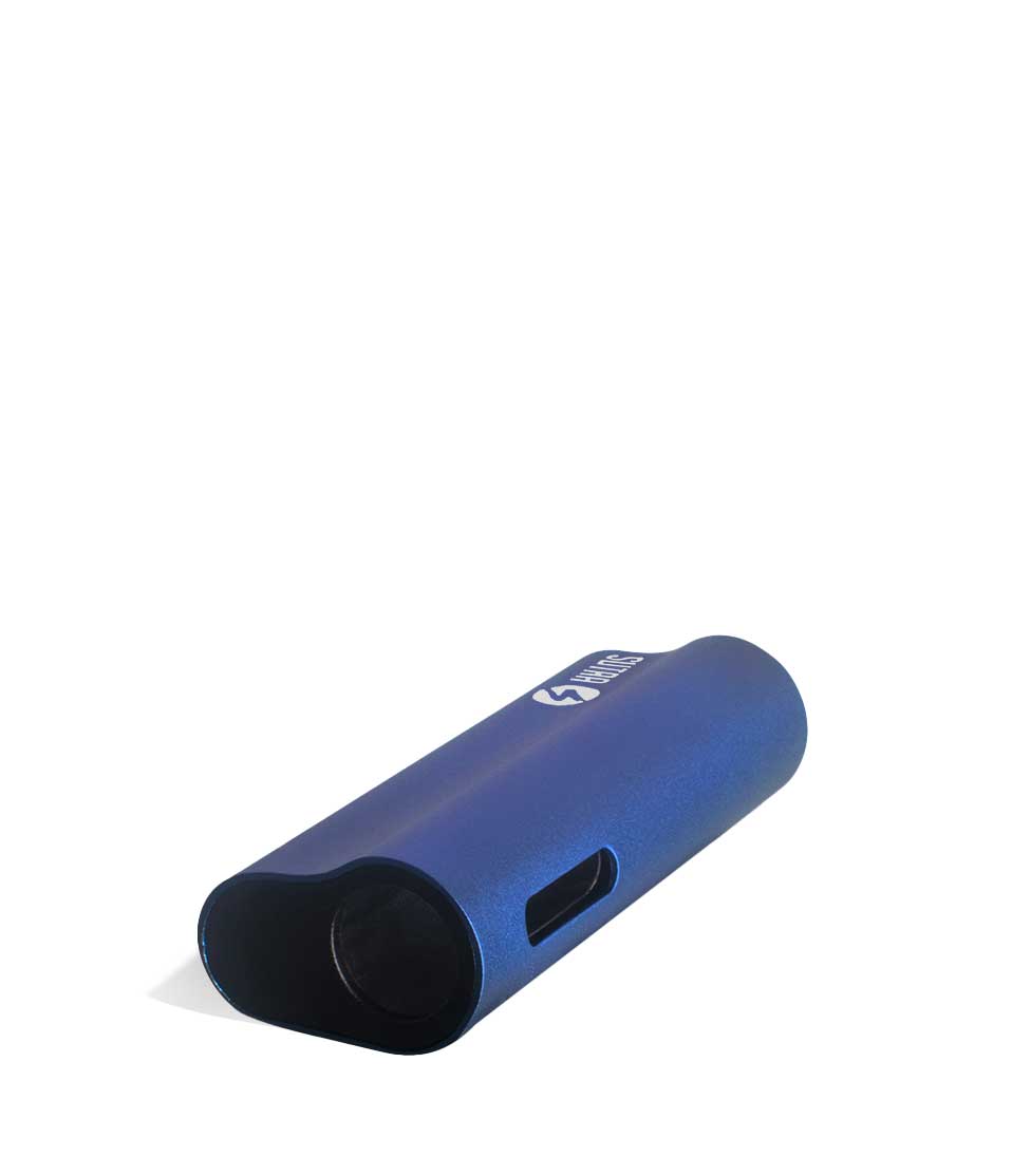 Blue top view Sutra Vape Auto 510 Thread Battery on white background