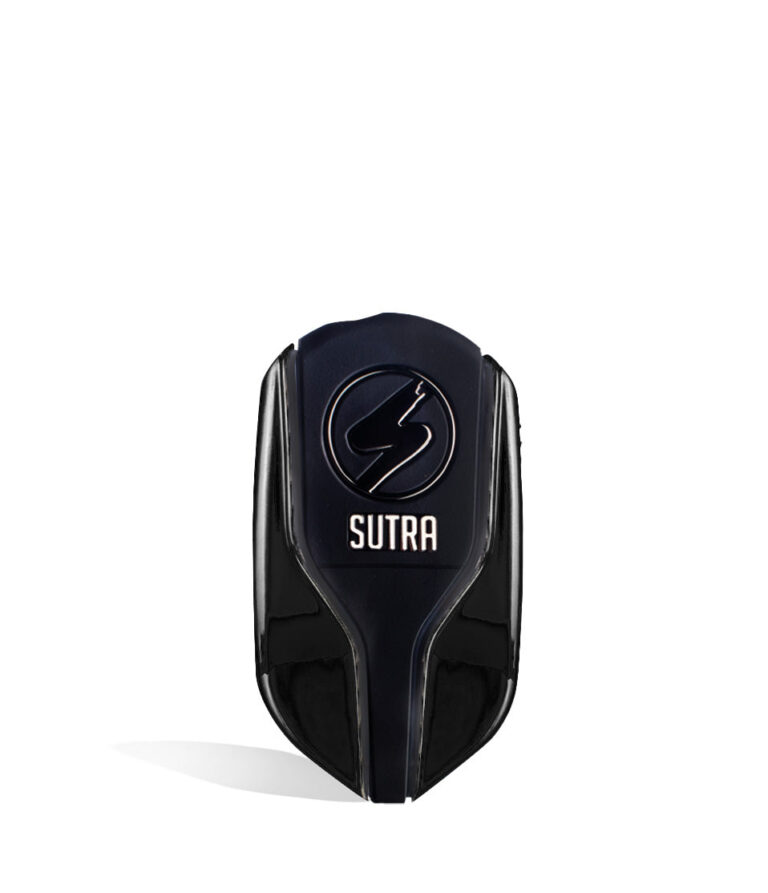 Black front view Sutra Vape Squeeze 510 Thread Battery on white background