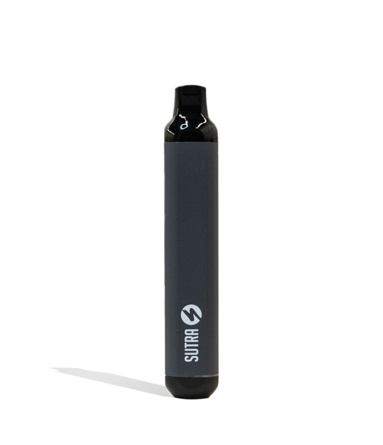 Gunmetal Sutra Vape SILO Auto Draw 510 Thread Battery Front View on White Background