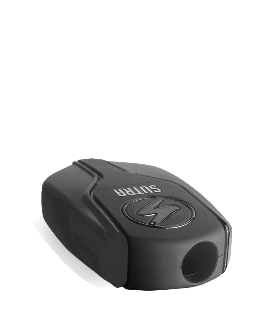 Black top view Sutra Vape Squeeze 510 Thread Battery on white background
