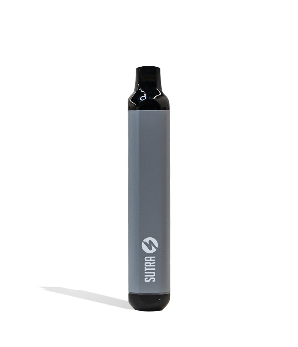 Silver Sutra Vape SILO Auto Draw 510 Thread Battery Front View on White Background
