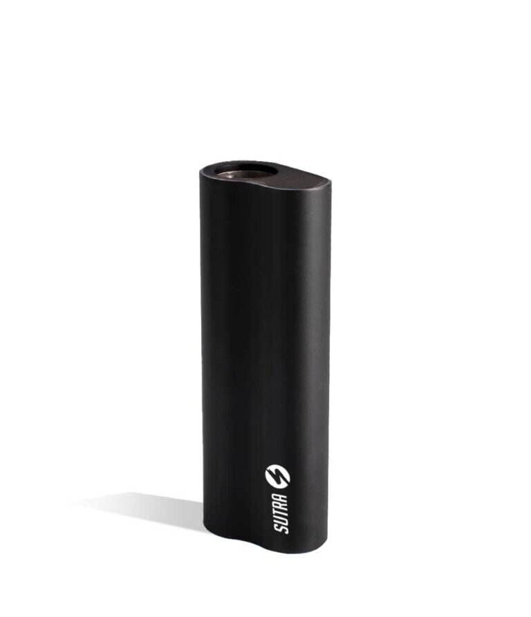 Black front view Sutra Vape Auto 510 Thread Battery on white background