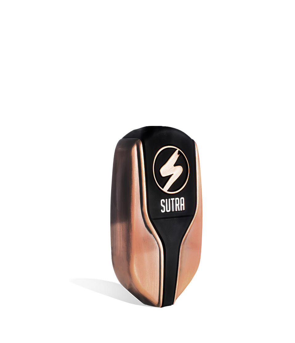 Bronze side view Sutra Vape Squeeze 510 Thread Battery on white background