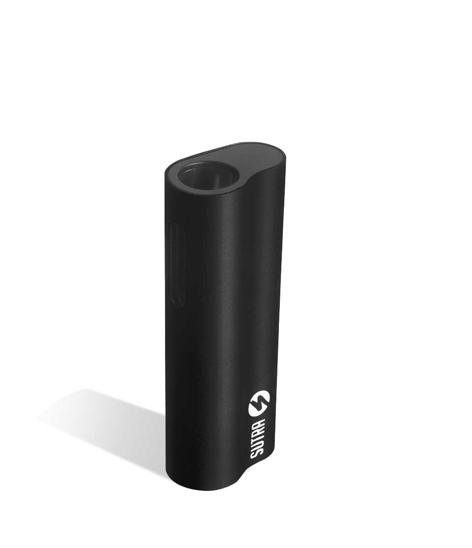 Black above view Sutra Vape Auto 510 Thread Battery on white background