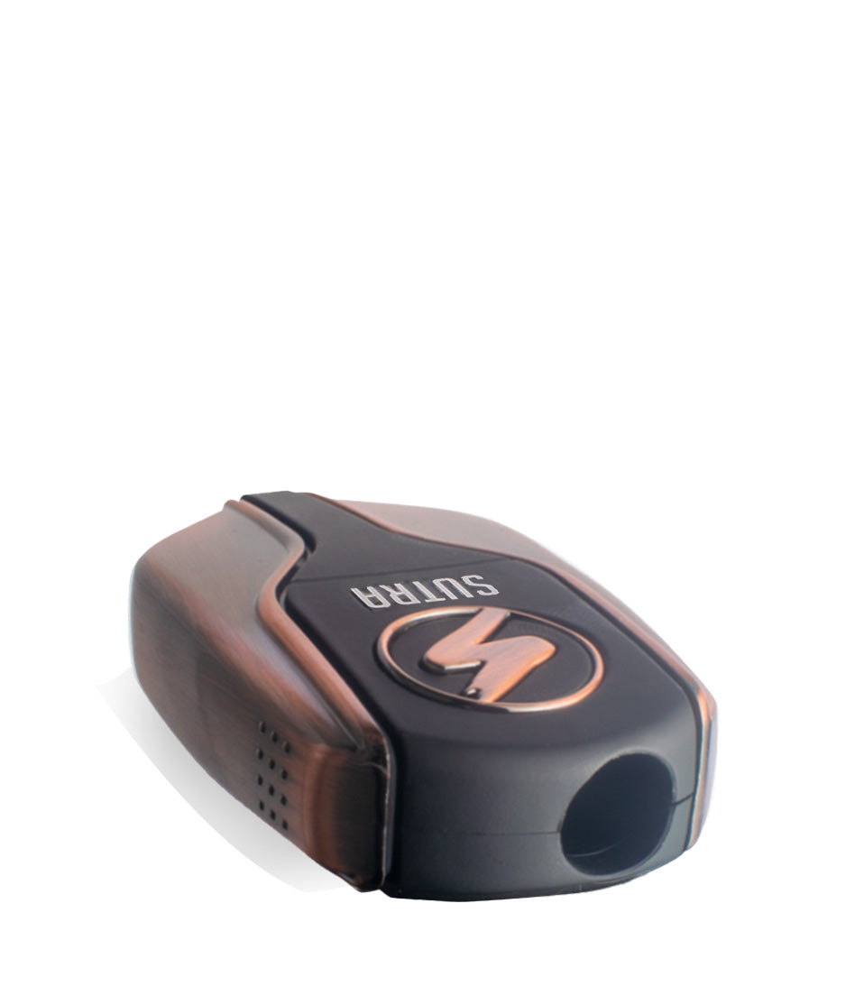 Bronze top view Sutra Vape Squeeze 510 Thread Battery on white background