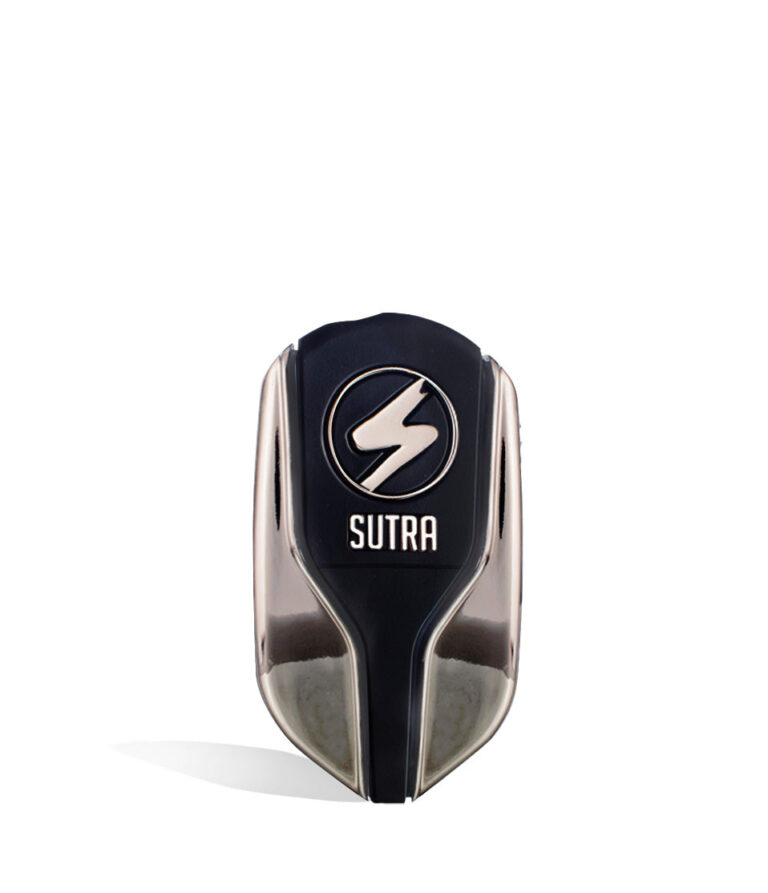 Gunmetal front view Sutra Vape Squeeze 510 Thread Battery on white background