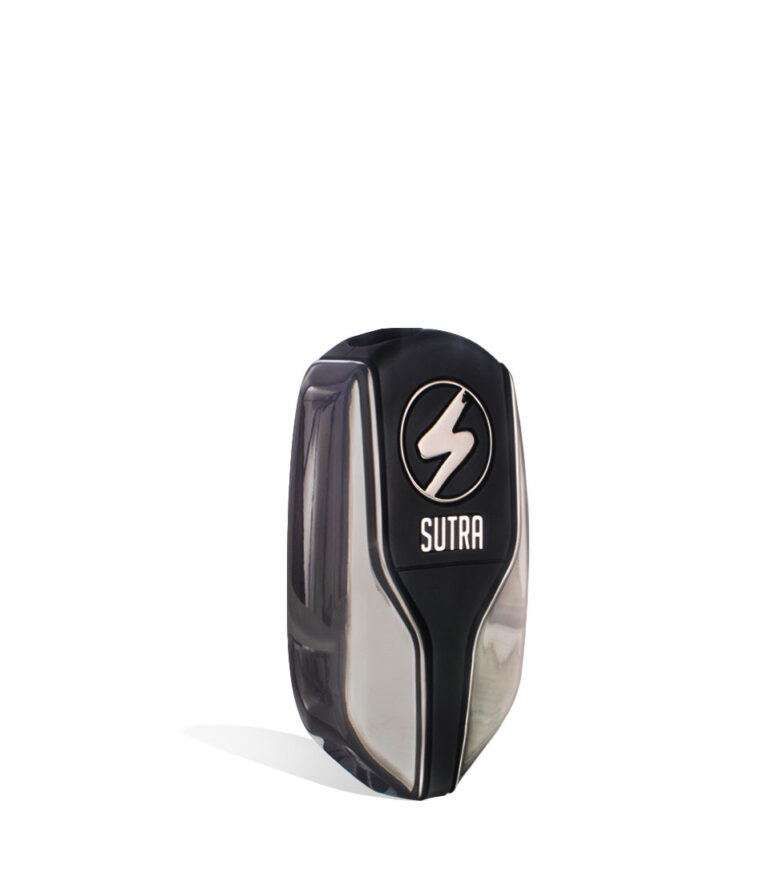 Gunmetal side view Sutra Vape Squeeze 510 Thread Battery on white background