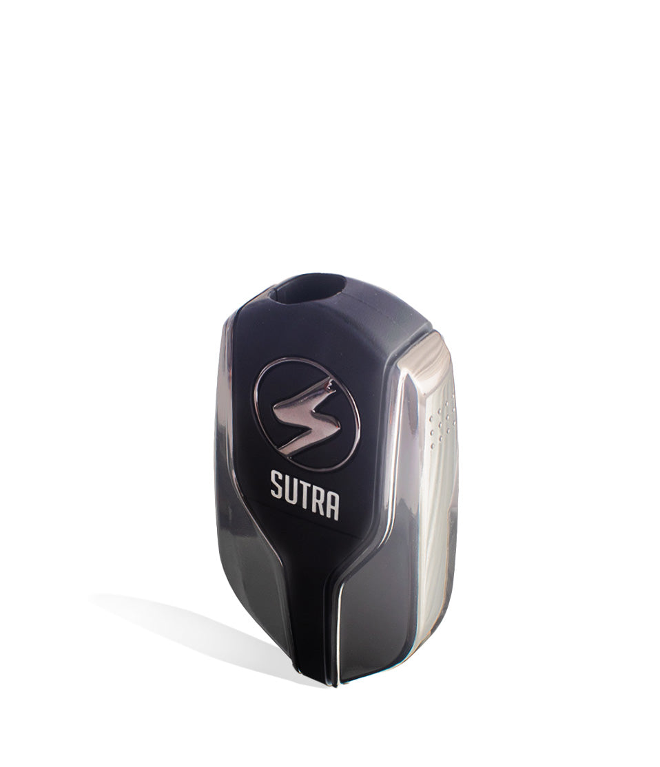 Gunmetal above view Sutra Vape Squeeze 510 Thread Battery on white background