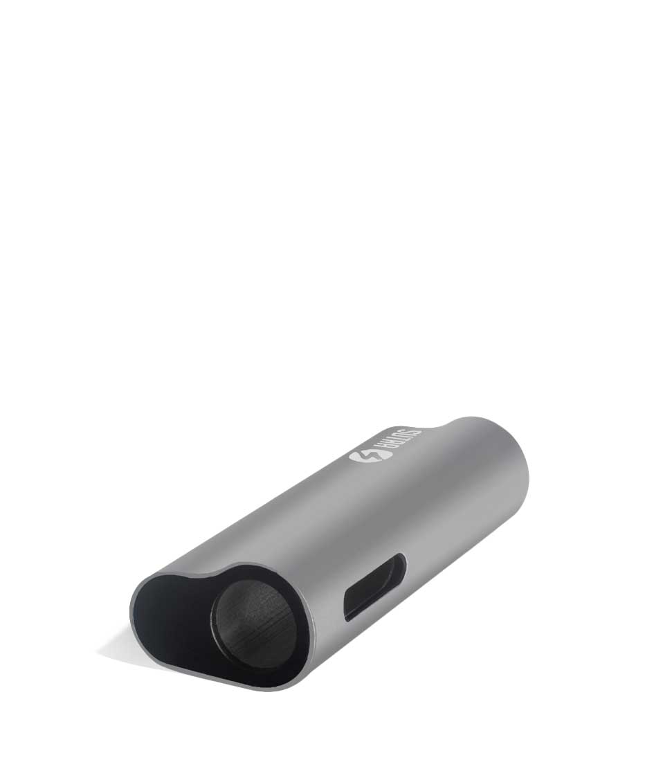 Silver top view Sutra Vape Auto 510 Thread Battery on white background